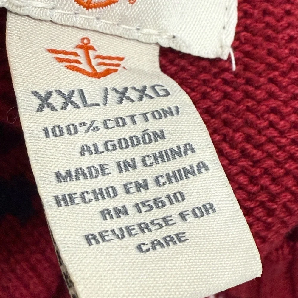 Dockers Festive Red Crewneck Sweater